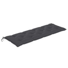 Vidaxl Blazina za gugalni stol antracitna 150 cm blago