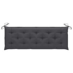 Vidaxl Blazina za gugalni stol antracitna 150 cm blago