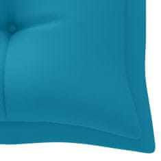 Vidaxl Blazina za gugalnico svetlo modra 180 cm blago