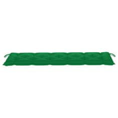 Vidaxl Blazina za vrtno klop zelena 180x50x7 cm oxford tkanina
