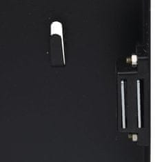 Vidaxl Omarica za ključe z magnetno tablo črna 35x35x5,5 cm