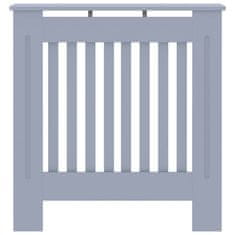 Vidaxl Pokrov za radiator siv MDF 78 cm