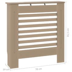 Vidaxl Pokrov za radiator MDF 78 cm