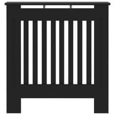 Vidaxl Pokrov za radiator MDF črn 78 cm