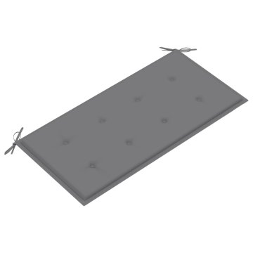 Vidaxl Blazina za vrtno klop siva 100x50x4 cm oxford tkanina