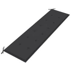Vidaxl Blazina za vrtno klop antracitna 180x50x4 cm