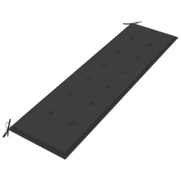Vidaxl Blazina za vrtno klop antracit 180x50x3 cm oxford tkanina
