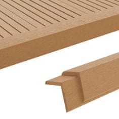 Vidaxl Talne obrobne letve 5 kosov WPC 170 cm barva tikovine