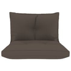 Vidaxl Blazine za palete 2 kosa taupe blago