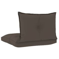 Vidaxl Blazine za palete 2 kosa taupe blago