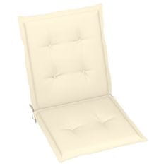 Vidaxl Blazine za vrtne stole 2 kosa krem 100x50x3 cm oxford tkanina