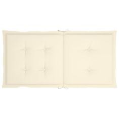 Vidaxl Blazine za vrtne stole 2 kosa krem 100x50x3 cm oxford tkanina