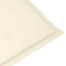 Vidaxl Blazine za vrtne stole 2 kosa krem 100x50x3 cm oxford tkanina
