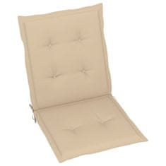Vidaxl Blazine za vrtne stole 2 kosa bež 100x50x3 cm oxford tkanina