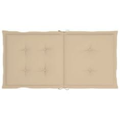 Vidaxl Blazine za vrtne stole 2 kosa bež 100x50x3 cm oxford tkanina