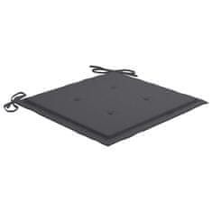 Vidaxl Blazine za vrtne stole 4 kosi antracitne 40x40x4 cm