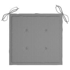 Vidaxl Blazine za vrtne stole 4 kosi sive 40x40x4 cm oxford tkanina