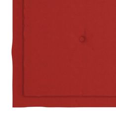 Vidaxl Blazine za vrtne stole 4 kosi rdeče 40x40x4 cm oxford tkanina