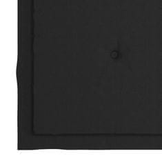 Vidaxl Blazine za vrtne stole 4 kosi črne 40x40x4 cm oxford tkanina