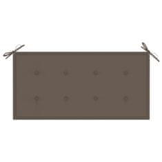 Vidaxl Blazina za vrtno klop taupe 100x50x4 cm oxford tkanina