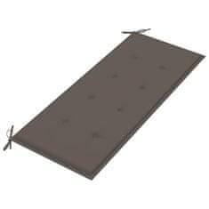 Vidaxl Blazina za vrtno klop taupe 120x50x4 cm oxford tkanina