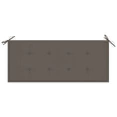 Vidaxl Blazina za vrtno klop taupe 120x50x4 cm oxford tkanina
