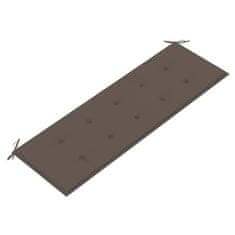 Vidaxl Blazina za vrtno klop taupe 150x50x4 cm oxford tkanina