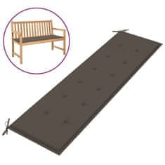 Vidaxl Blazina za vrtno klop taupe 180x50x4 cm oxford tkanina