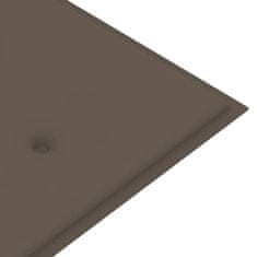 Vidaxl Blazina za vrtno klop taupe 150x50x4 cm oxford tkanina