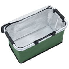 shumee Zložljiva hladilna torba zelena 46x27x23 cm aluminij