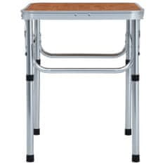 shumee Zložljiva miza za kampiranje iz aluminija 60x45 cm