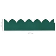 shumee Robniki za trato, 10 kosov, zeleni, 65x15 cm, PP