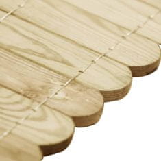 Vidaxl Vrtna obroba zelena 120 cm impregnirana borovina
