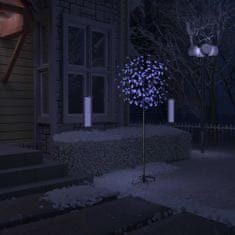 Greatstore Božično drevesce z 200 LED lučkami češnjevi cvetovi 180 cm