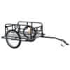 Greatstore Tovorna kolesarska prikolica 130x73x48,5 jeklo črno