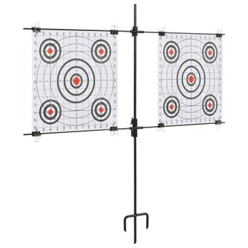 Vidaxl Stojalo za papirnate tarče s strelnimi tarčami 78x76 cm jeklo