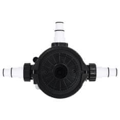Vidaxl Ventil z več priključki za peščeni filter ABS 1,5" 6-smerni