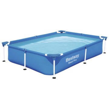 Vidaxl Bazen Steel Pro 221x150x43 cm