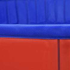 Vidaxl Zložljiv bazen za pse rdeč 200x30 cm PVC