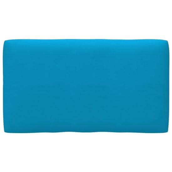 Greatstore Blazina za kavč iz palet modra 70x40x12 cm