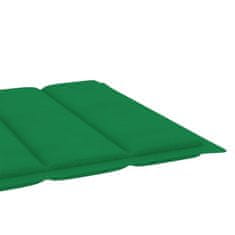 Vidaxl Blazina za ležalnik zelena 200x50x4 cm blago