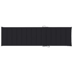 Vidaxl Blazina za ležalnik črna 200x50x3 cm oxford tkanina