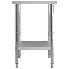 Vidaxl Kuhinjska delovna miza 60x60x85 cm nerjaveče jeklo