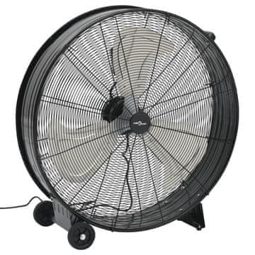 Vidaxl Industrijski bobnasti ventilator 77 cm 187,7 W črn