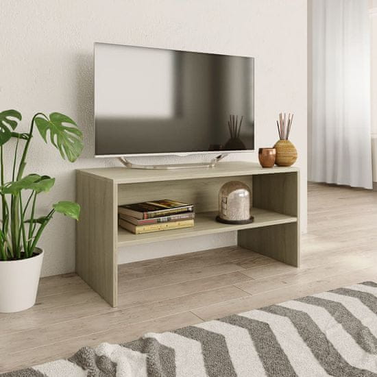Vidaxl TV omarica sonoma hrast 80x40x40 cm iverna plošča
