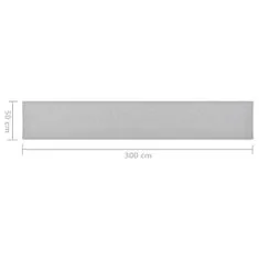 Greatstore Tepih tekač svetlo siv 50x300 cm