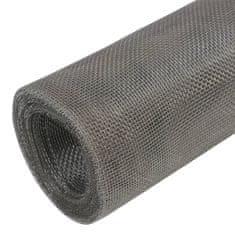 Vidaxl Mreža iz nerjavečega jekla 100x500 cm srebrna