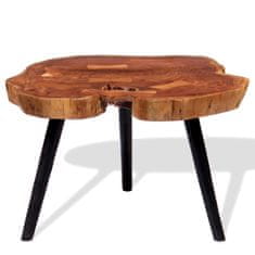 Vidaxl Klubska mizica iz debla akacijev les (55-60)x40 cm