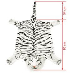 shumee Plišasta preproga tiger 144 cm bele barve