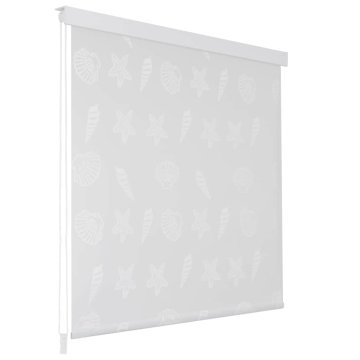 Vidaxl Rolo senčilo za tuš 80x240 cm morski vzorci